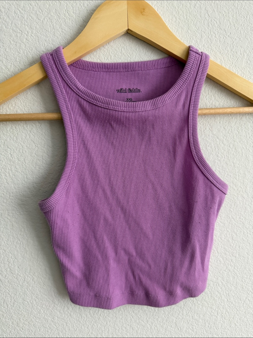 Wild Fable - Women’s Purple Ribbed Tank Top -lavender color